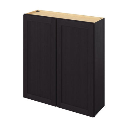 39"W x 42"H Wall Cabinet with Double Doors and Three Shelves in Catalina Espresso