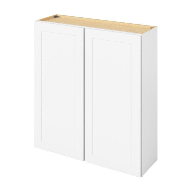39"W x 42"H Wall Cabinet with Double Doors and Three Shelves in Catalina Polar White