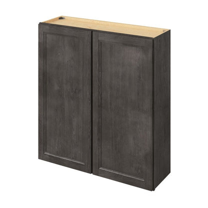 39"W x 42"H Wall Cabinet with Double Doors and Three Shelves in Maui Slate