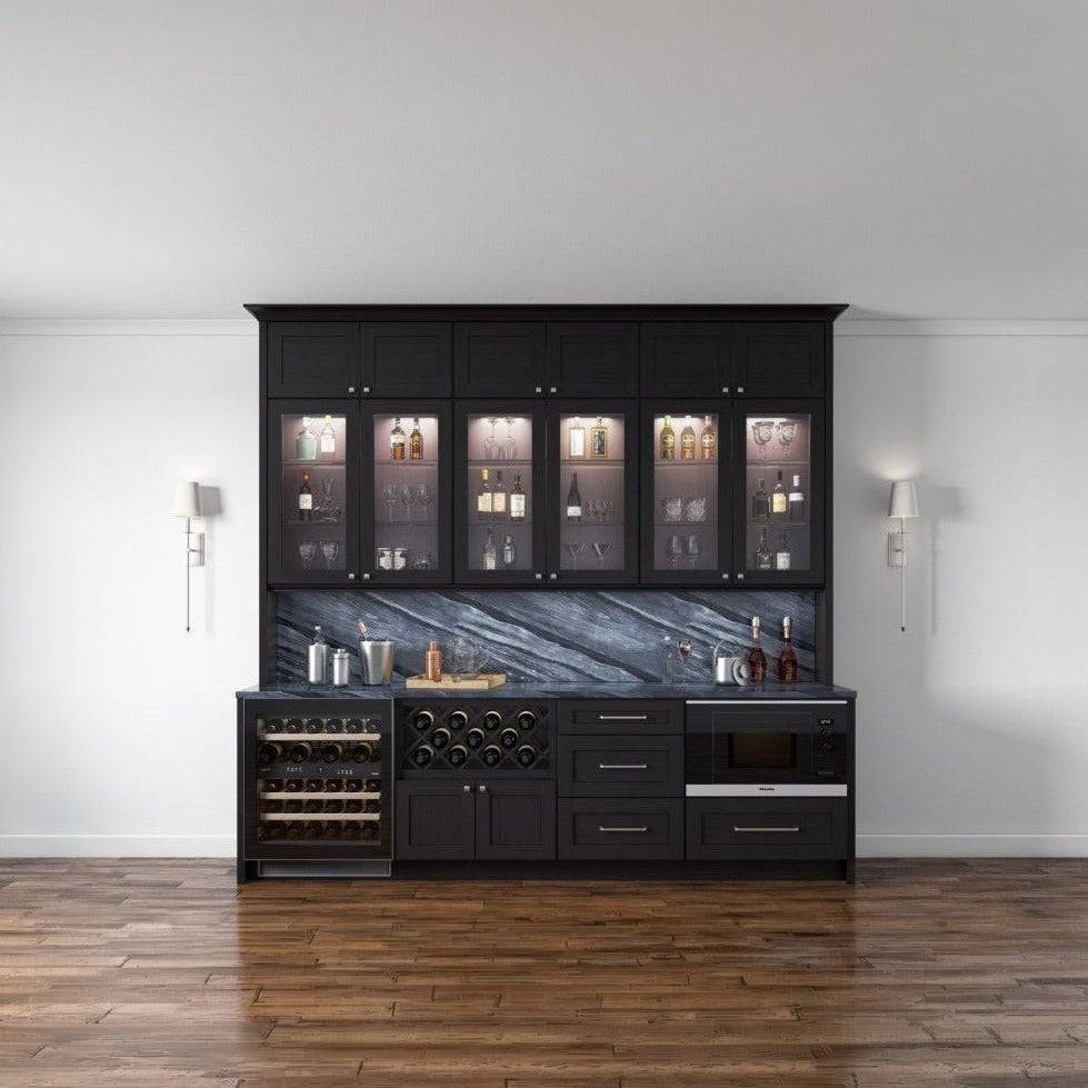 42"W Base Cabinet with Double Doors and Double Drawers in Catalina Espresso, view 4