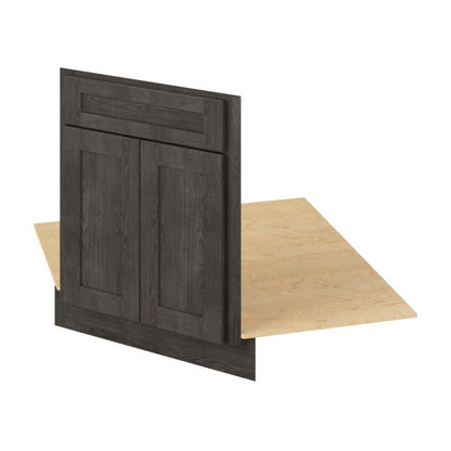 42"W Diagonal Corner Sink Front Cabinet with Double Doors in Catalina Slate