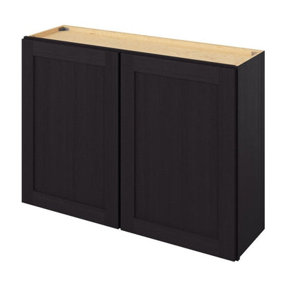 42"W x 30"H Wall Cabinet with Double Doors and Two Shelves in Catalina Espresso