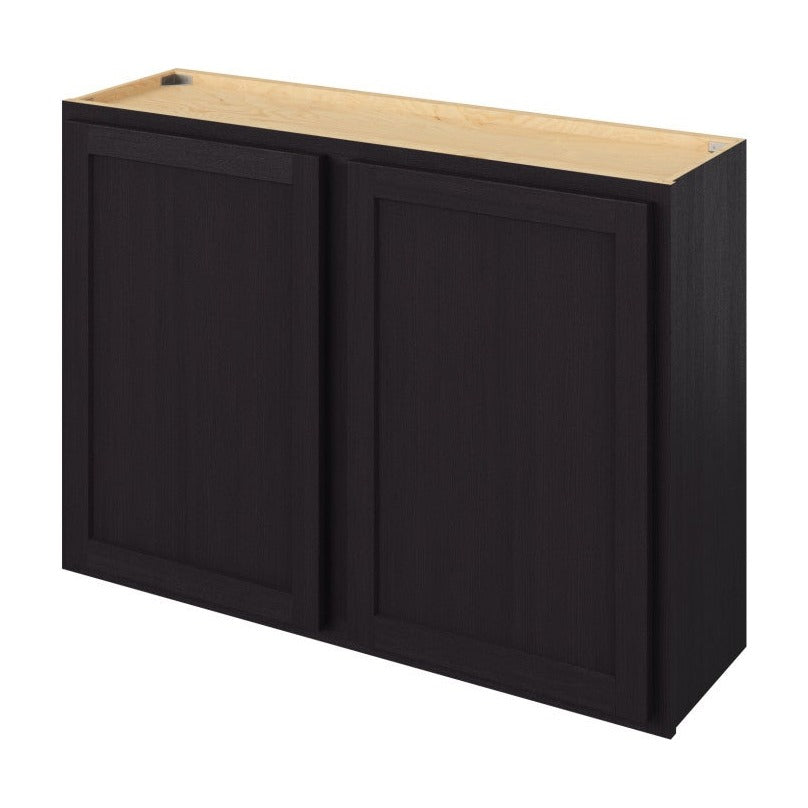 42"W x 30"H Wall Cabinet with Double Doors and Two Shelves in Hatteras Espresso