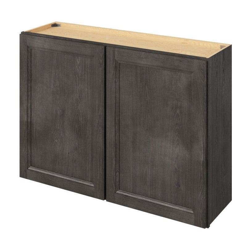 42"W x 30"H Wall Cabinet with Double Doors and Two Shelves in Maui Slate