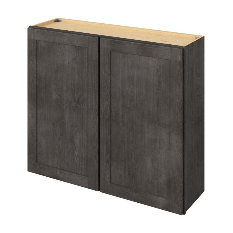 42"W x 36"H Wall Cabinet with Double Doors and Two Shelves in Catalina Slate