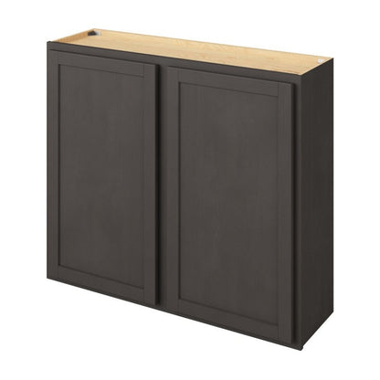 42"W x 36"H Wall Cabinet with Double Doors and Two Shelves in Hatteras Slate