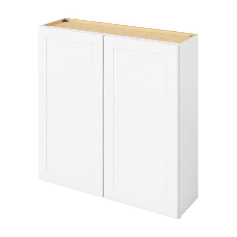 42"W x 42"H Wall Cabinet with Double Doors and Three Shelves in Catalina Polar White