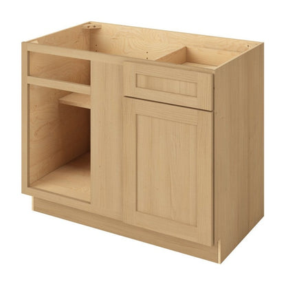 45" to 48"W Universal Blind Corner Base Cabinet with One Door and One Drawer in Catalina Sandstone