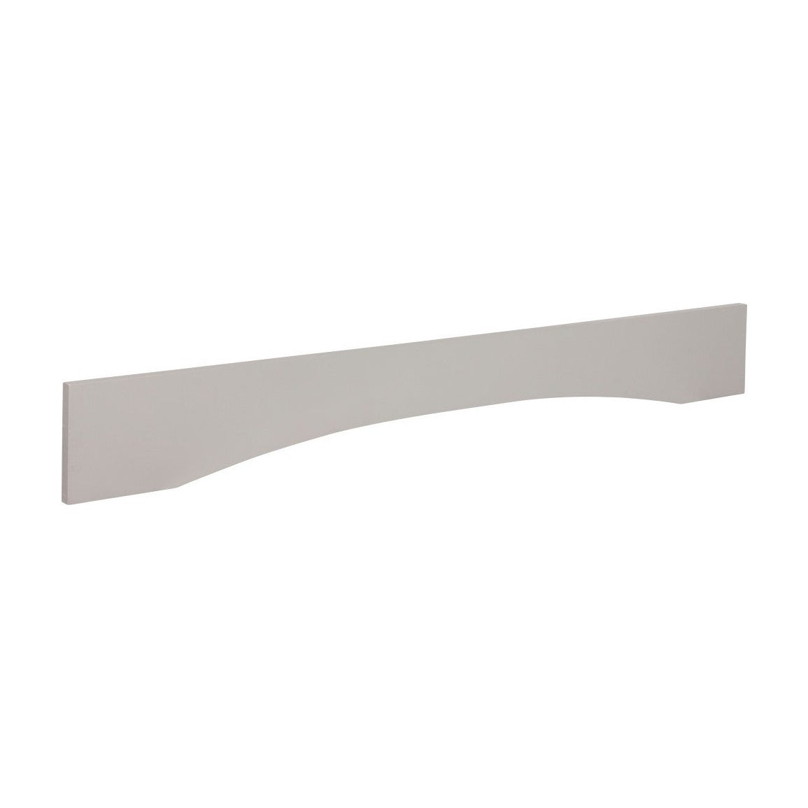 48"W Arched Valance in Pebble Grey