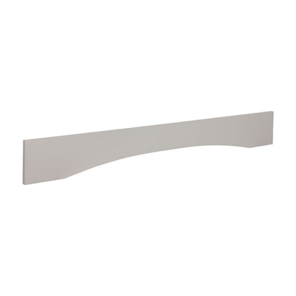 48"W Arched Valance in Pebble Grey