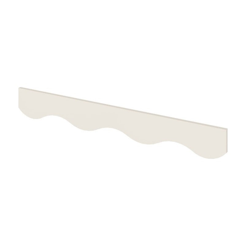 48"W Scalloped Valance in Shell White