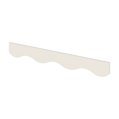 48"W Scalloped Valance in Shell White