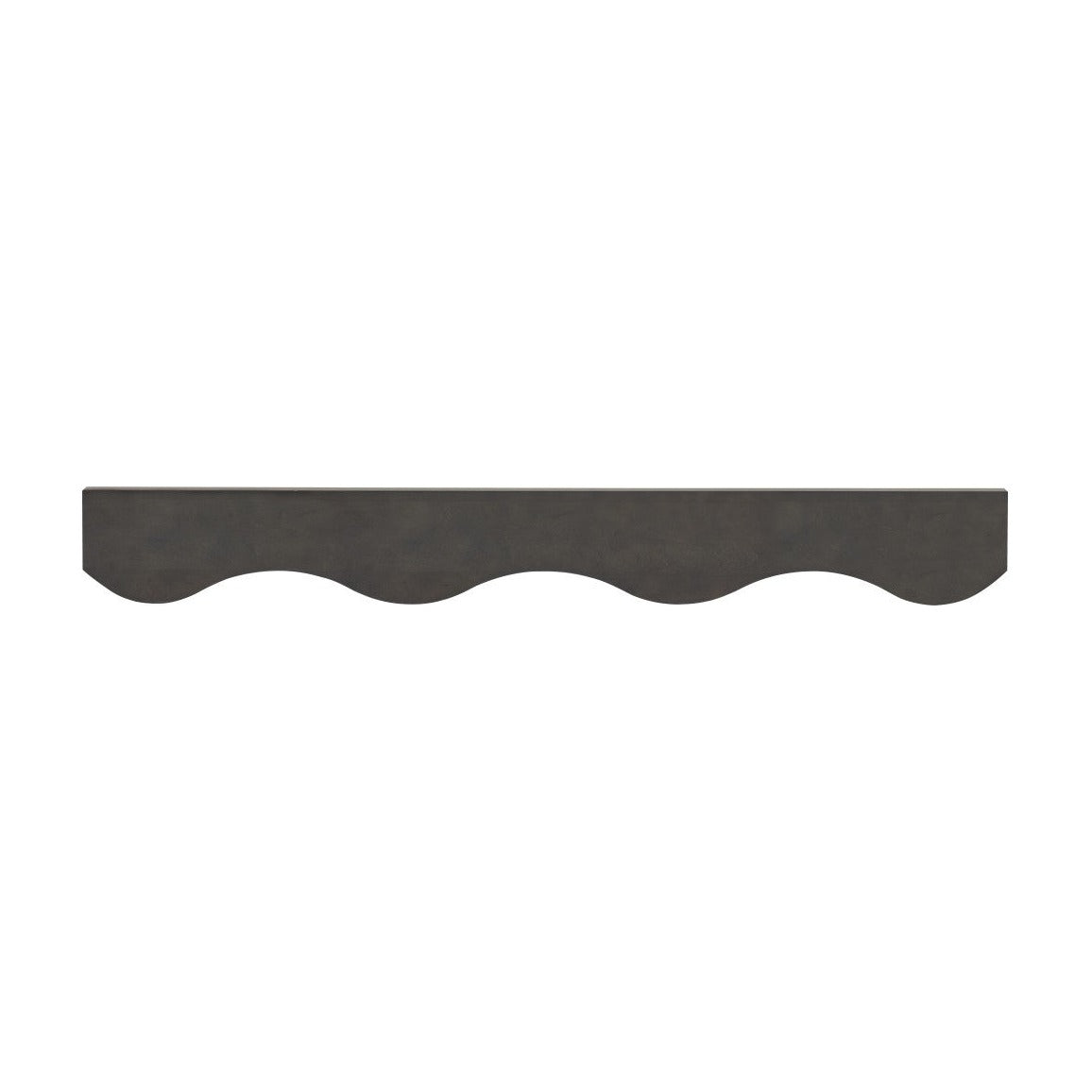 48"W Scalloped Valance in Slate, view 2