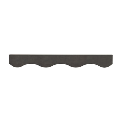 48"W Scalloped Valance in Slate, view 2