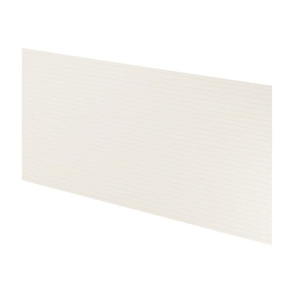 48"W x 96"H Beaded Horizontal Grain Back Panel in Shell White
