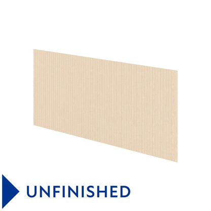 48"W x 96"H Beaded Horizontal Grain Back Panel in Unfinished