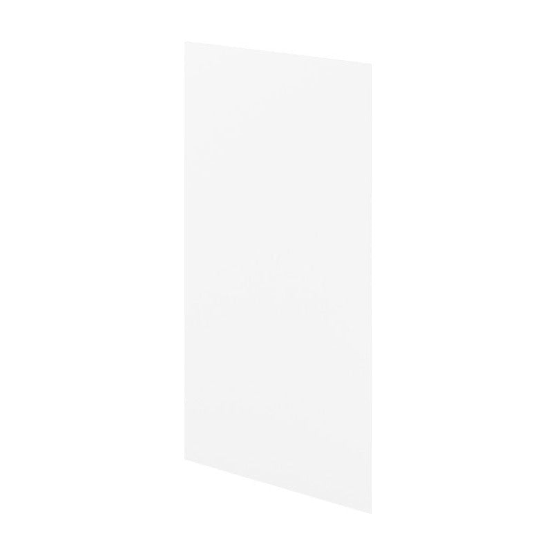 48"W x 96"H Vertical Grain Back Panel in Polar White