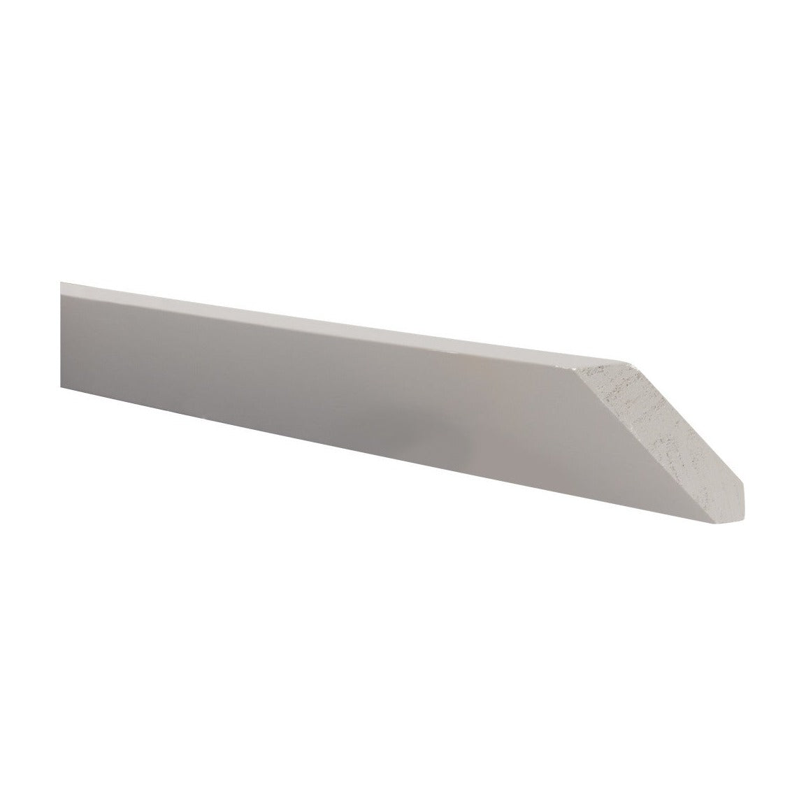 8'L Angled Crown Molding in Pebble Grey