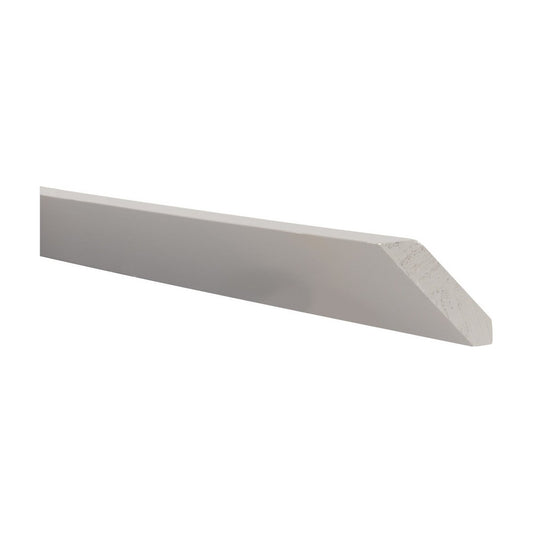 8'L Angled Crown Molding in Pebble Grey