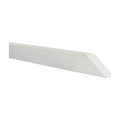 8'L Angled Crown Molding in Polar White