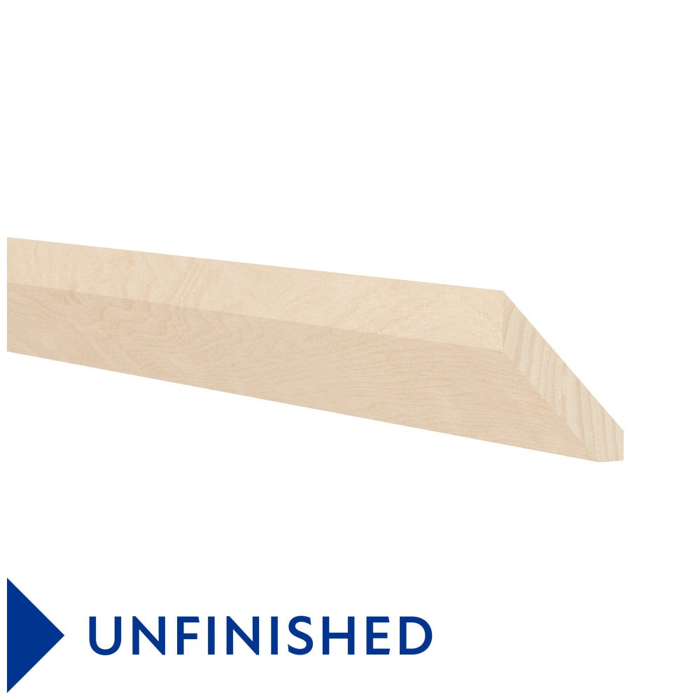 8'L Angled Crown Molding in Unfinished