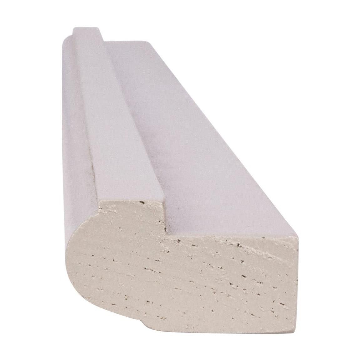 8'L Bull Nose Light Rail Molding in Pebble Grey, view 2