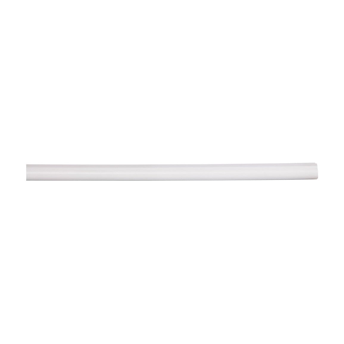 8'L Bull Nose Light Rail Molding in Polar White, view 3