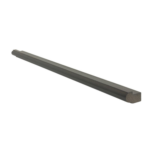 8'L Bull Nose Light Rail Molding in Slate