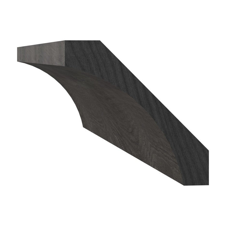 8'L Cove Crown Molding in Slate