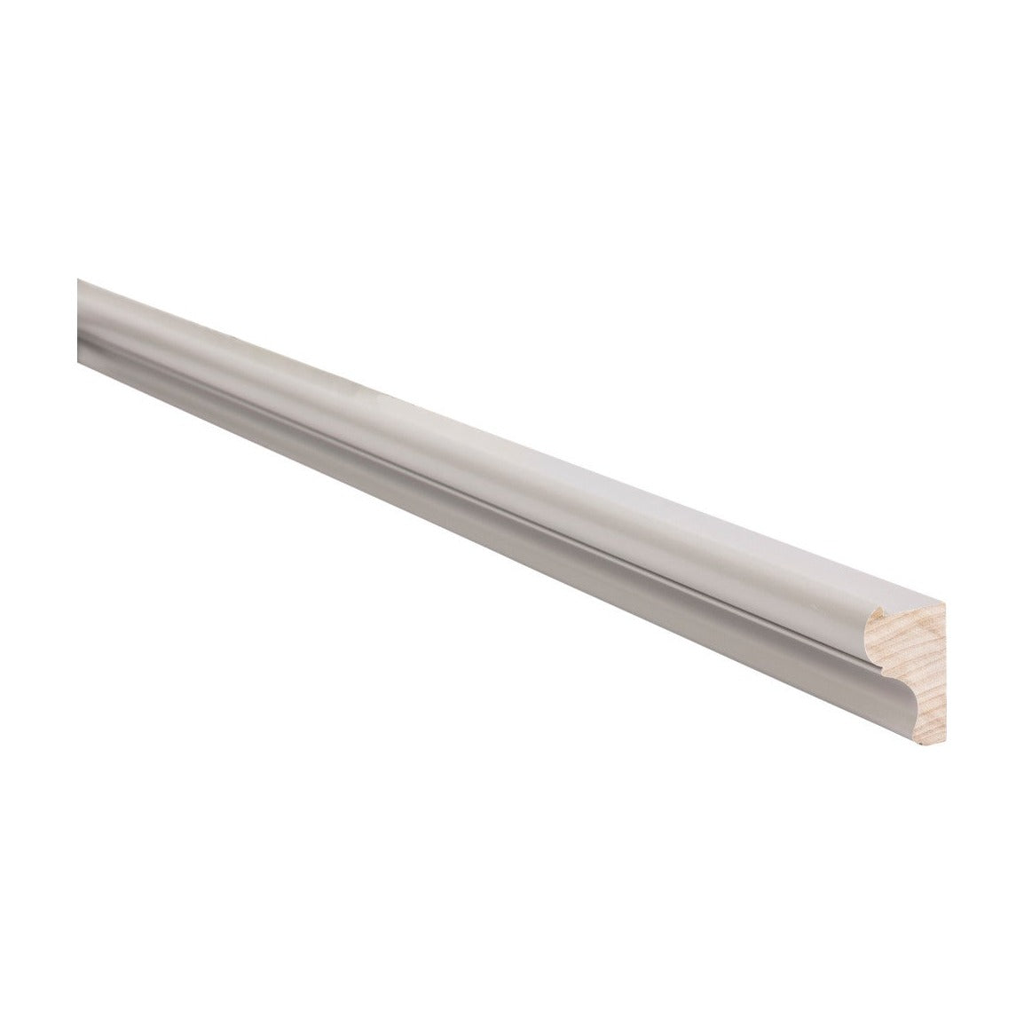 8'L Decorative Light Rail Molding in Pebble Grey
