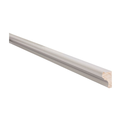 8'L Decorative Light Rail Molding in Pebble Grey