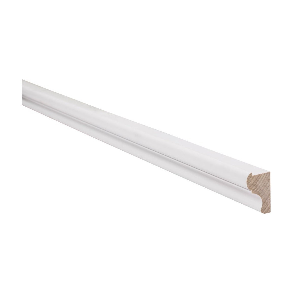 8'L Decorative Light Rail Molding in Polar White