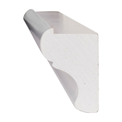 8'L Decorative Light Rail Molding in Polar White, view 2