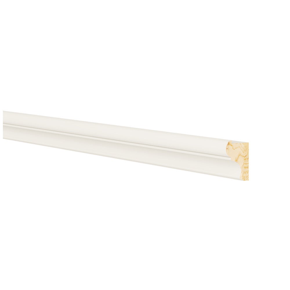 8'L Decorative Light Rail Molding in Shell White