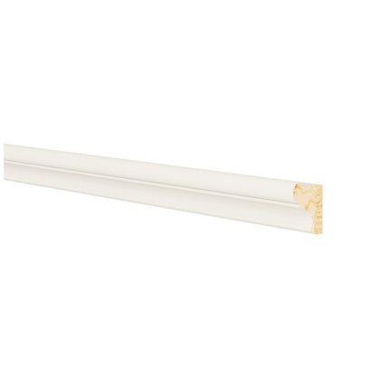 8'L Decorative Light Rail Molding in Shell White
