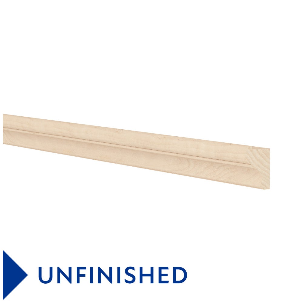 8'L Decorative Light Rail Molding in Unfinished
