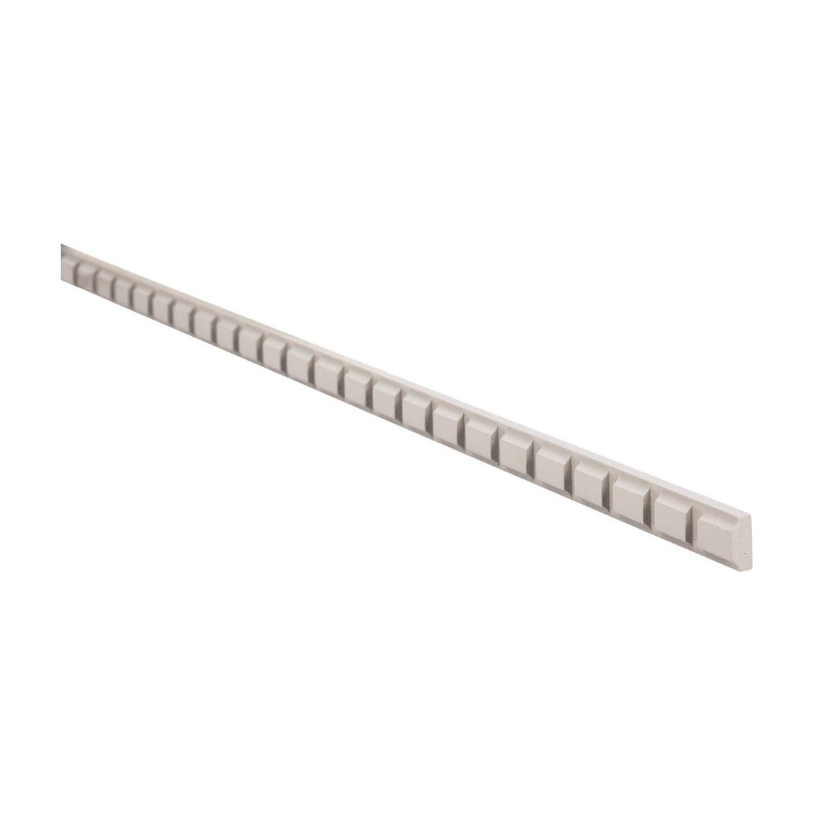 8'L Dentil Molding in Pebble Grey