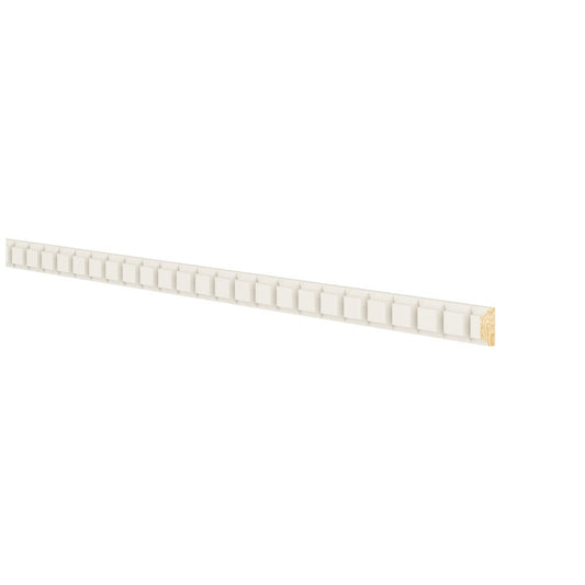 8'L Dentil Molding in Shell White