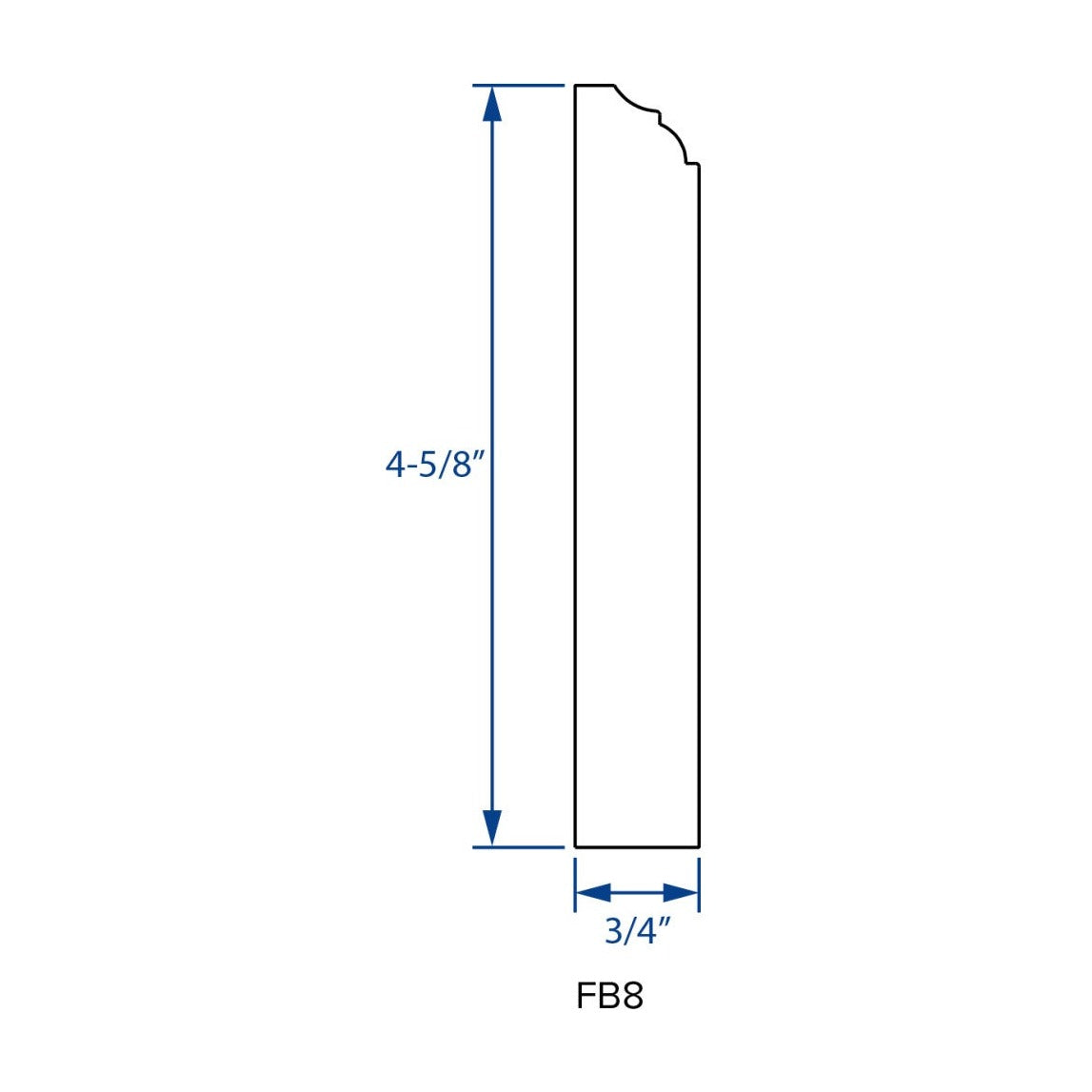 8'L Furniture Base Molding in Pebble Grey, view 4