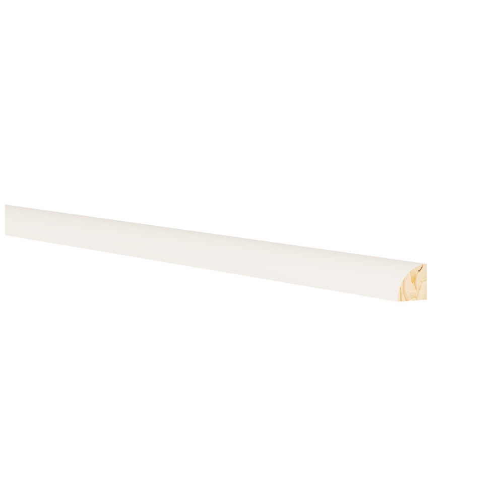 8'L Quarter Round Molding in Shell White