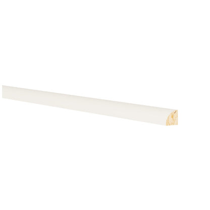 8'L Quarter Round Molding in Shell White