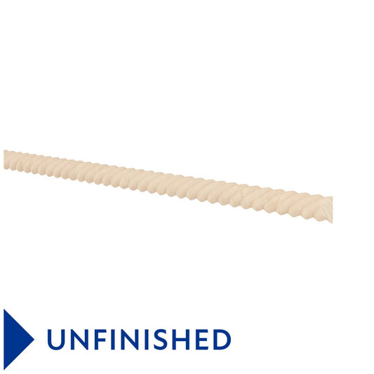 8'L Rope Molding in Unfinished