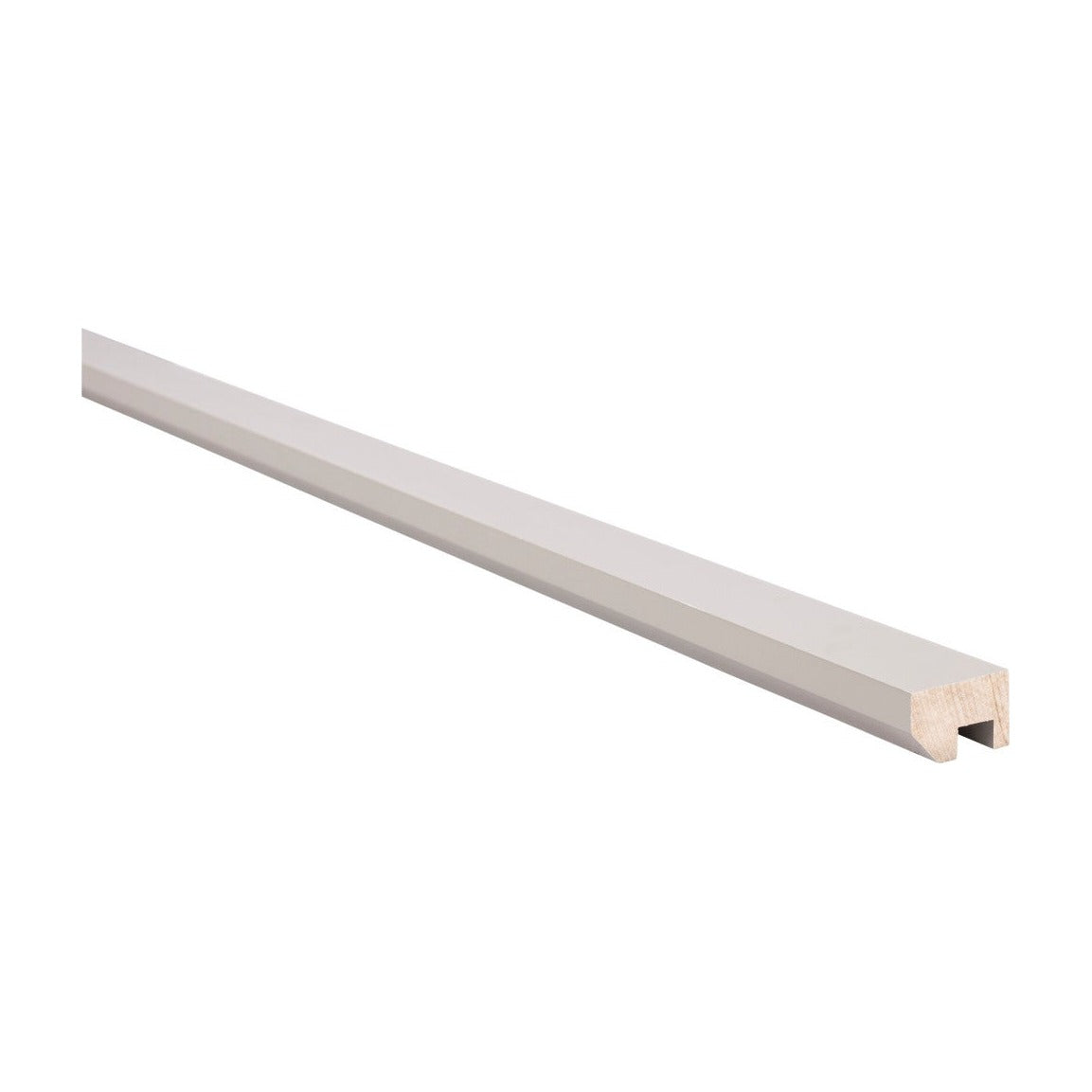 8'L Standard Light Rail Molding in Pebble Grey