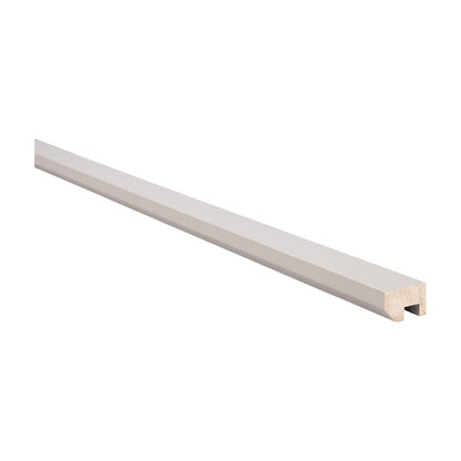 8'L Standard Light Rail Molding in Pebble Grey