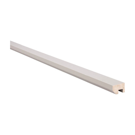 8'L Standard Light Rail Molding in Pebble Grey