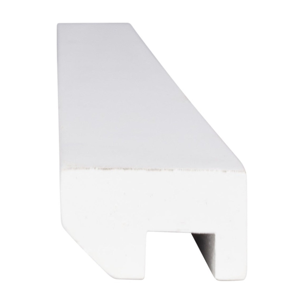 8'L Standard Light Rail Molding in Polar White, view 2