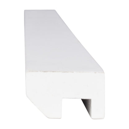 8'L Standard Light Rail Molding in Polar White, view 2