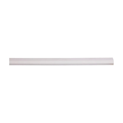 8'L Standard Light Rail Molding in Polar White, view 3