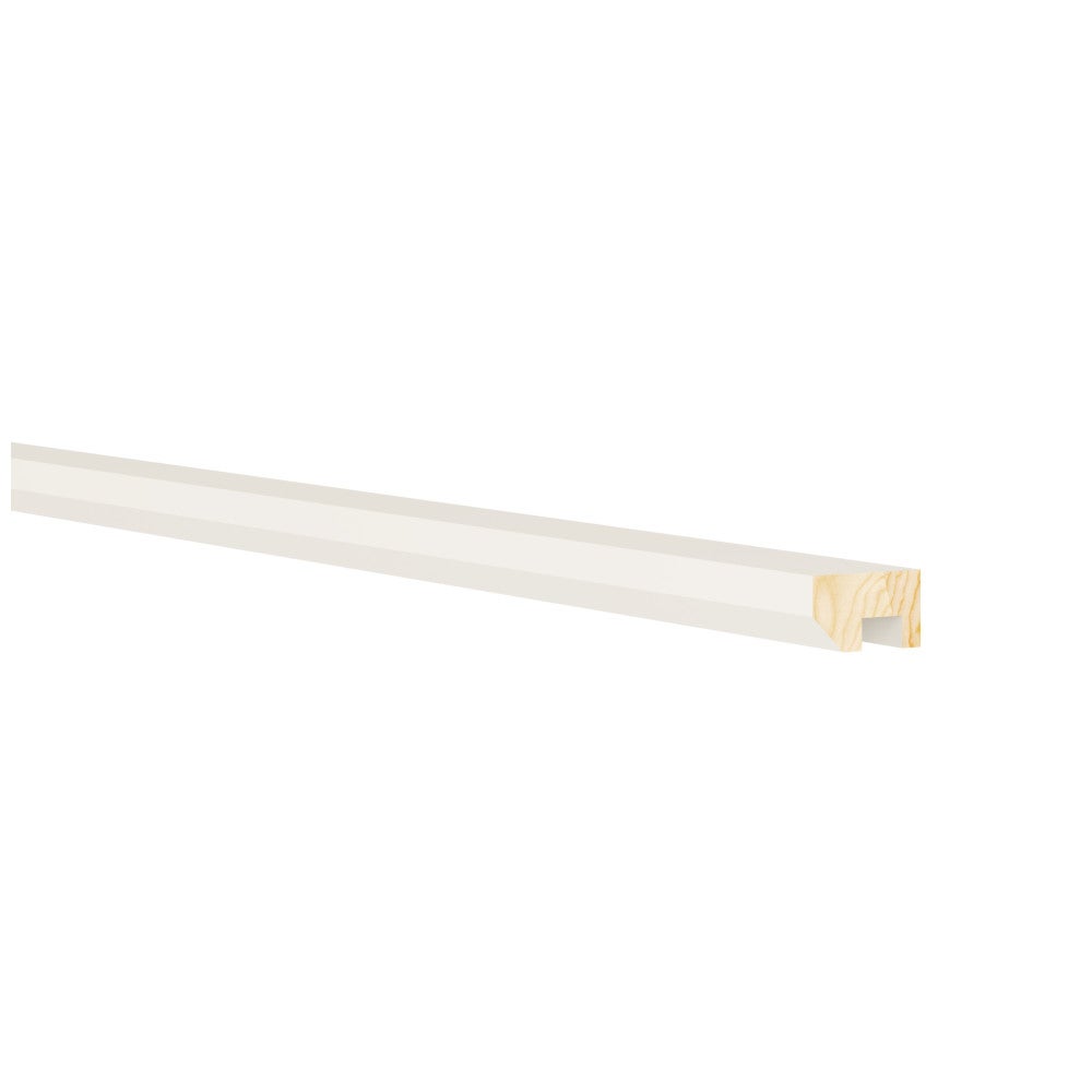 8'L Standard Light Rail Molding in Shell White