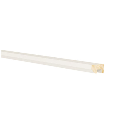 8'L Standard Light Rail Molding in Shell White
